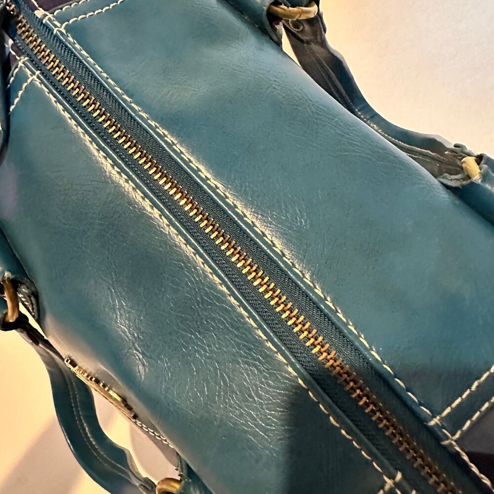 Coach Navy and Cream Satchel - Picture 12 of 14